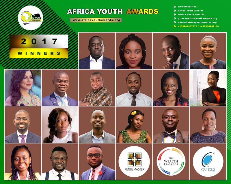 Winners Announced For 2017 Africa Youth Awards