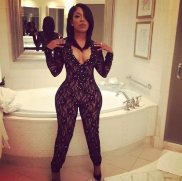 K Michelle unveils slimmer body following surgery to remove her hip and butt implants