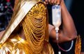TGMA27: Okyeame Kwame wages war on galamsey through symbolic red carpet outfit