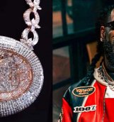 Burna Boy Showcases Unique Stadium-Inspired Diamond Necklace