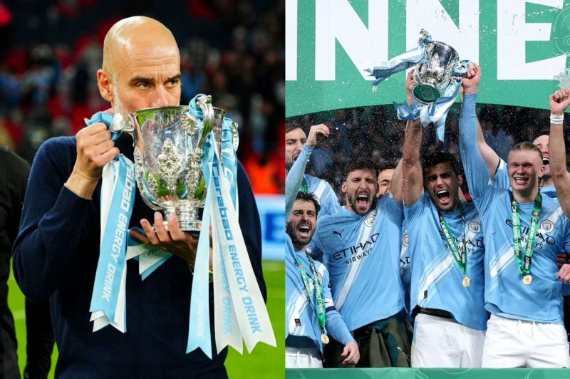 Wembley is Blue: Pep Guardiola Makes History as Man City Secure Record-Breaking Carabao Cup